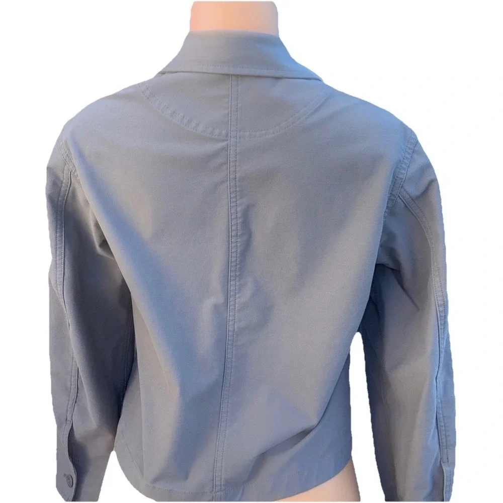 UNIQLO 'Blue' JERSEY RELAXED JACKET SIZE WOMENS SMALL - Picture 4 of 12